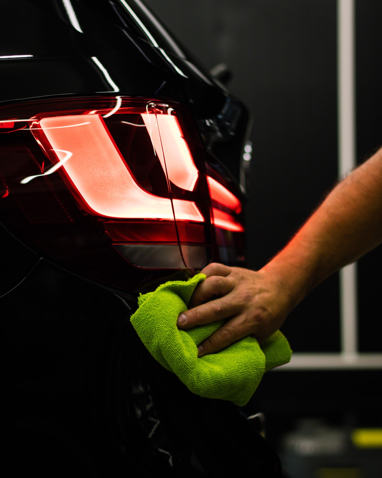 Lak detail voor behandeling